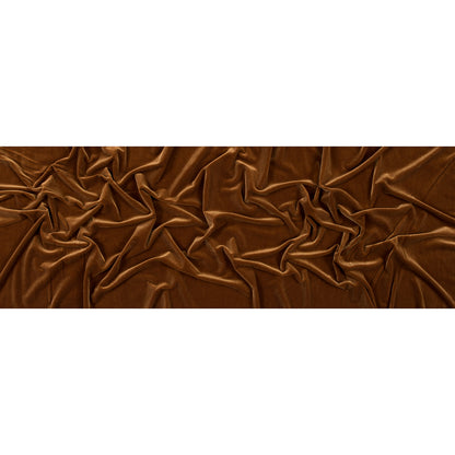 Stretch Velour - Cognac - Persica Collection Folded