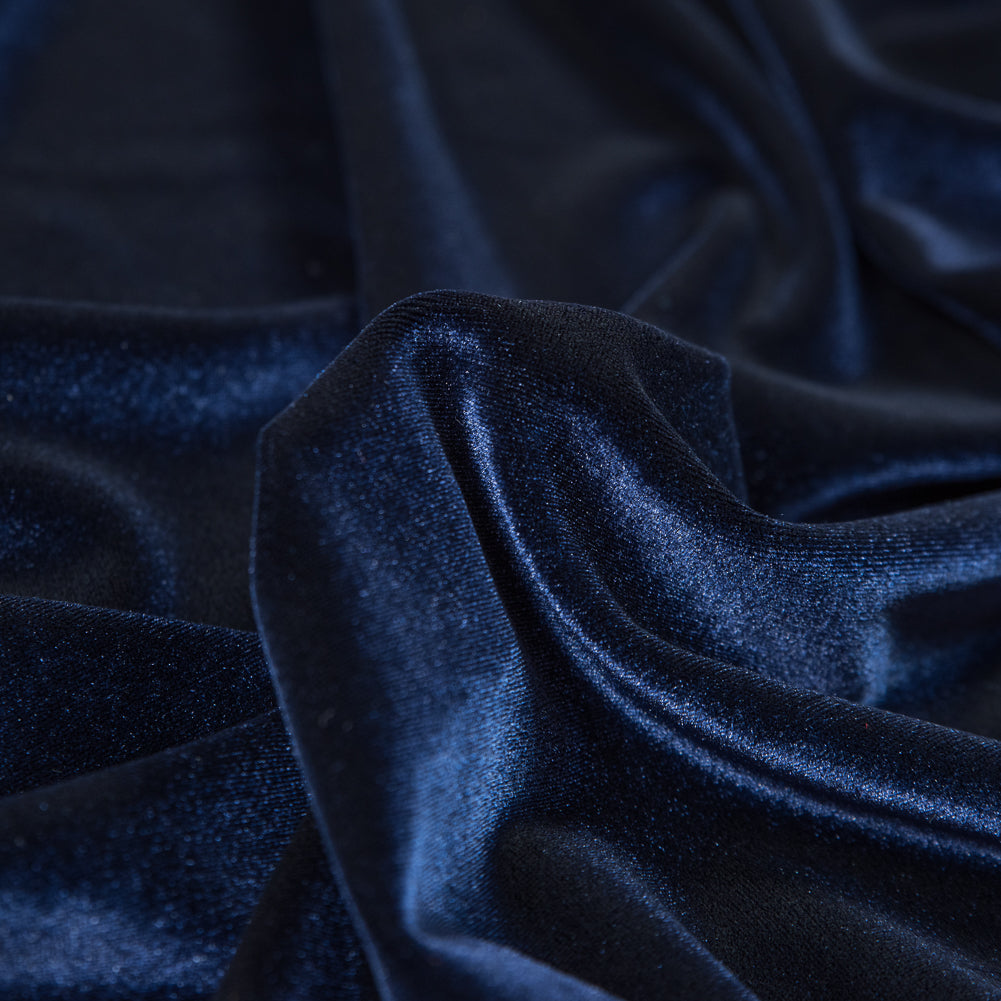 Stretch Velour - Navy - Persica Collection Full