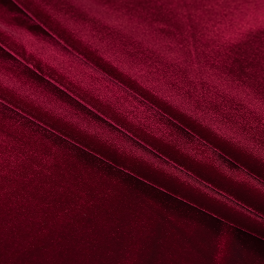 Stretch Velour - Sultan Red - Persica Collection Detail