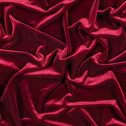 Stretch Velour - Sultan Red - Persica Collection