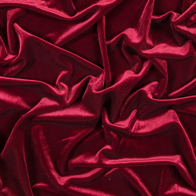 Stretch Velour - Sultan Red - Persica Collection