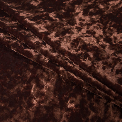 Stretch Crushed Velour - Chocolate Detail