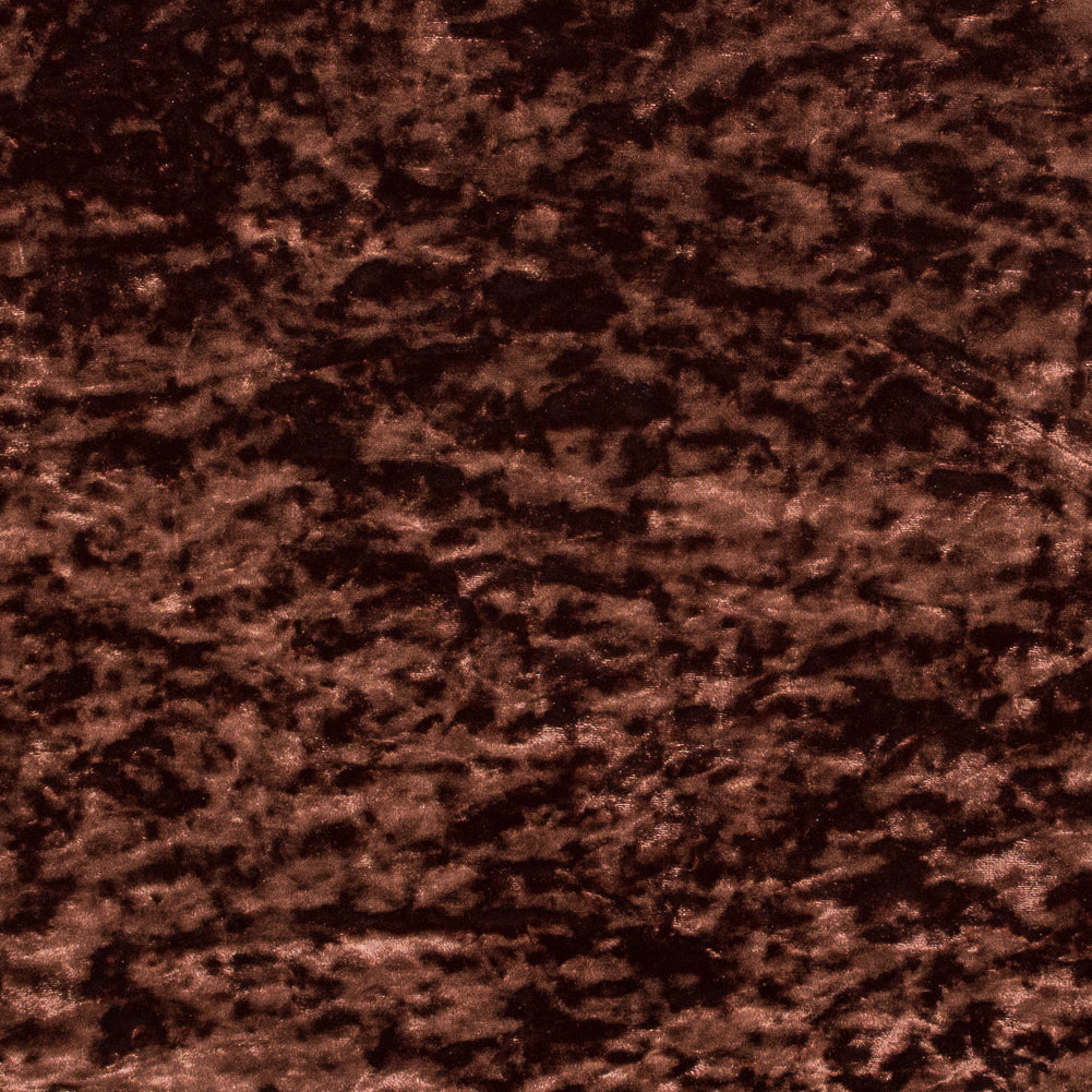 Stretch Crushed Velour - Chocolate
