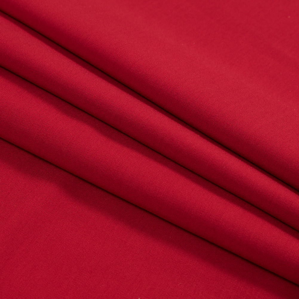 Stretch Ponte Knit - Red - Papilio Collection Folded