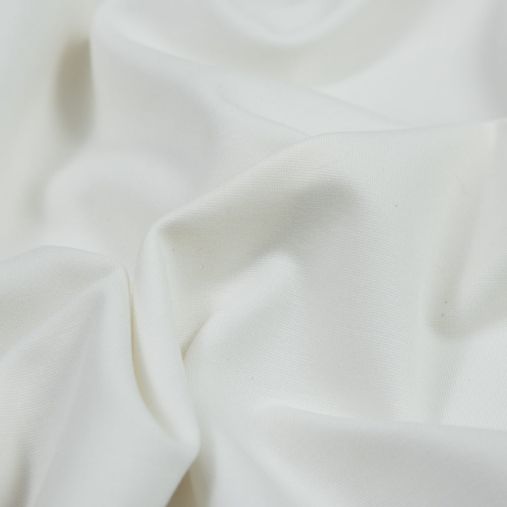 Stretch Ponte Knit - Whisper White - Papilio Collection Detail