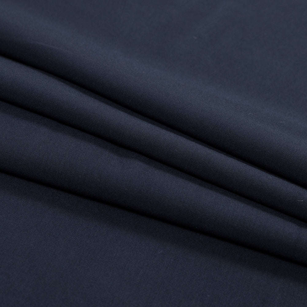 Stretch Ponte Knit - Midnight Blue - Papilio Collection Folded