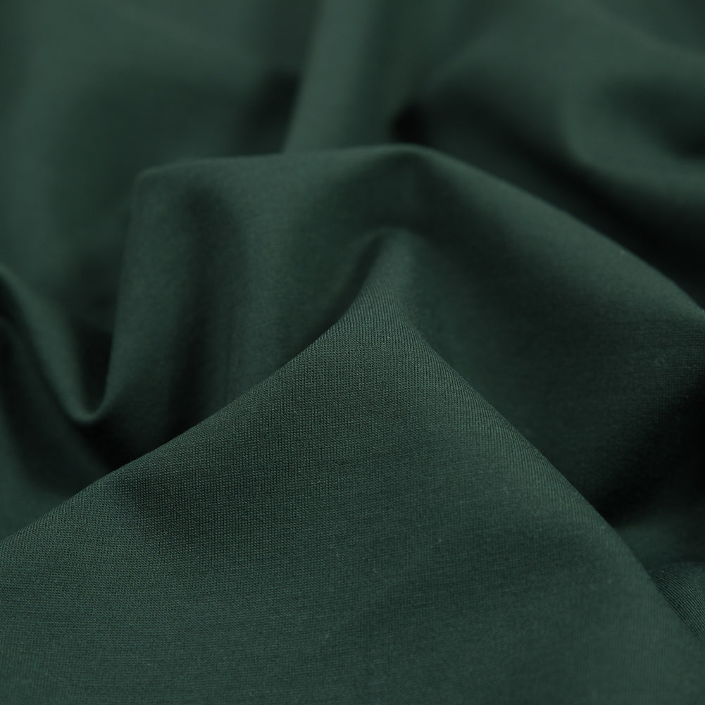 Stretch Ponte Knit - Forest Green - Papilio Collection Detail