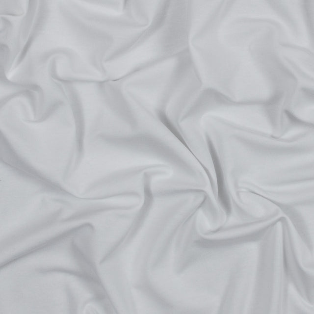 White Stretch Rayon Jersey