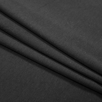 Black Stretch Rayon Jersey Folded