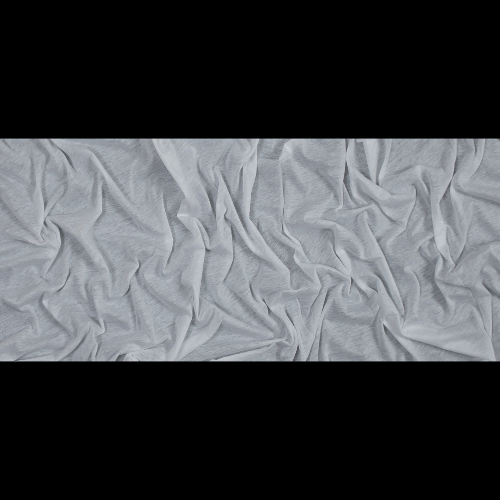 Heathered White Tissue Weight Cotton Jersey Full
