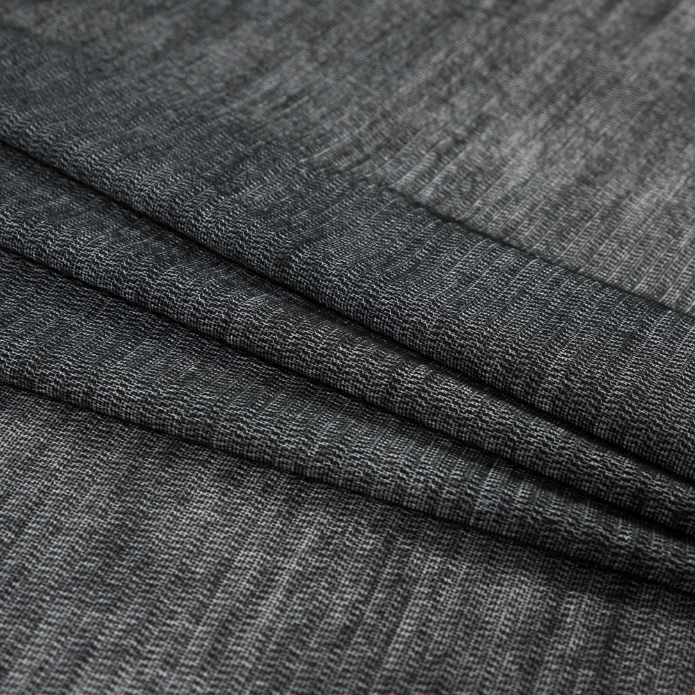 Heathered Black Warp Knitting Fusible Interfacing Detail