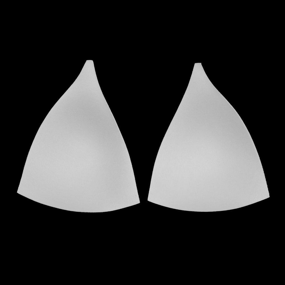 White Triangle Bra Cup - Size 10 Detail