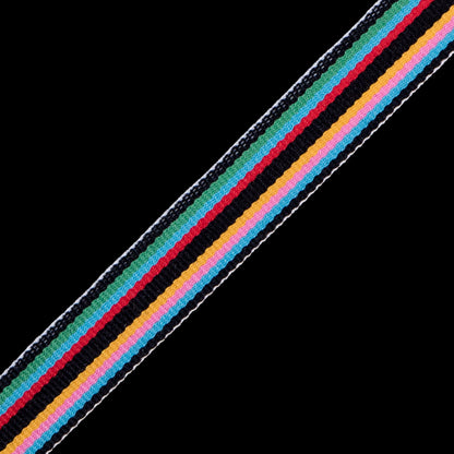 Multi-Color Striped Grosgrain Ribbon - 0.75" Detail