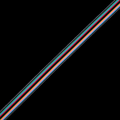 Multi-Color Striped Grosgrain Ribbon - 0.75"