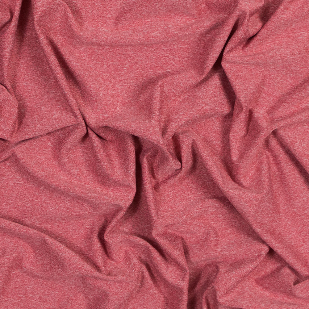 Performance Jersey, Wicking and Anti-Microbial - Heathered Warm Red
