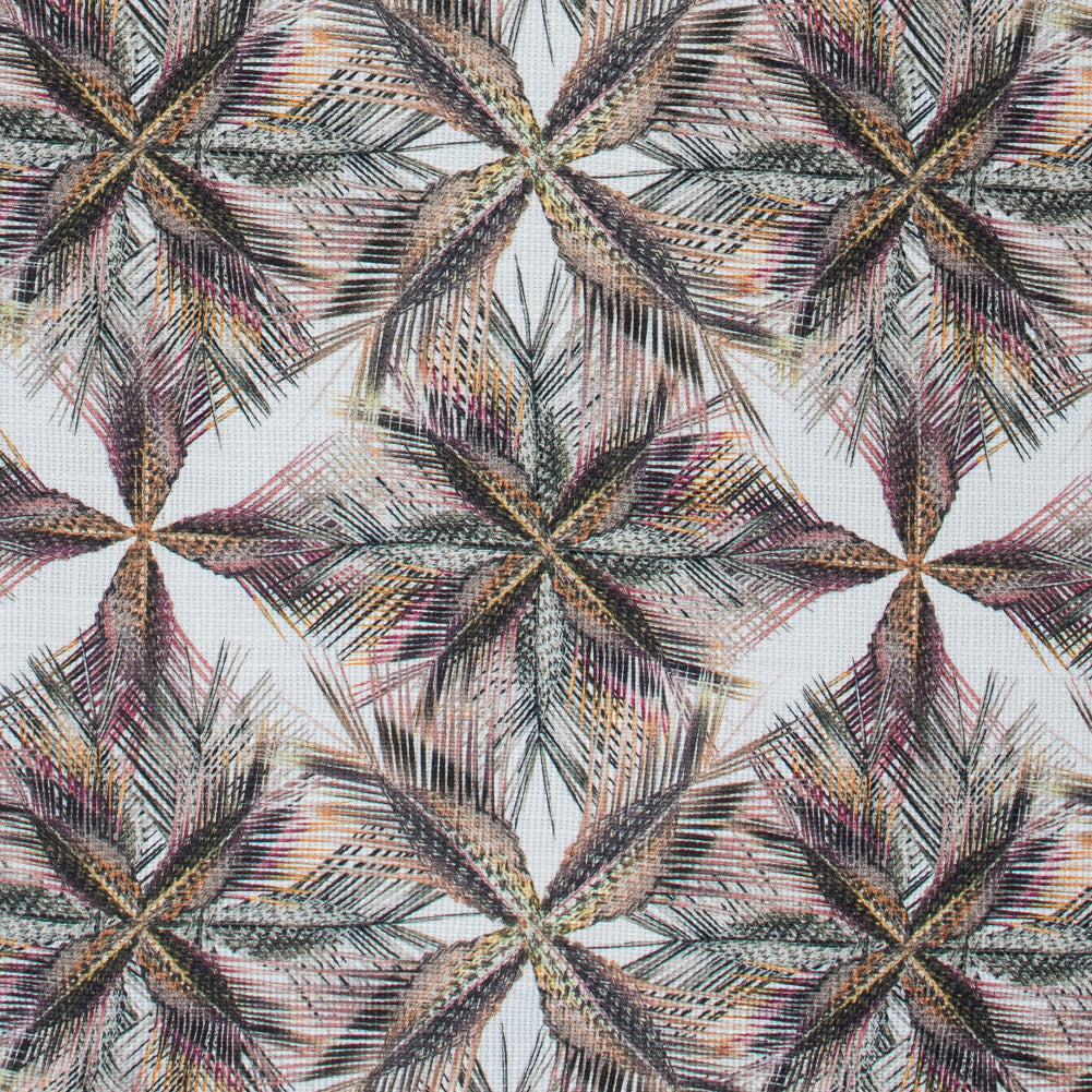Italian Green Tropical Digitally Printed Canvas