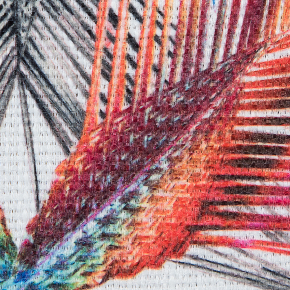 Italian Rainbow Tropical Digitally Printed Canvas Detail