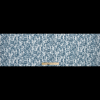 Italian Blue and White Abstract Polyester Canvas Full