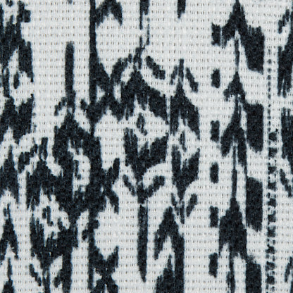 Italian Green and White Abstract Polyester Canvas Detail