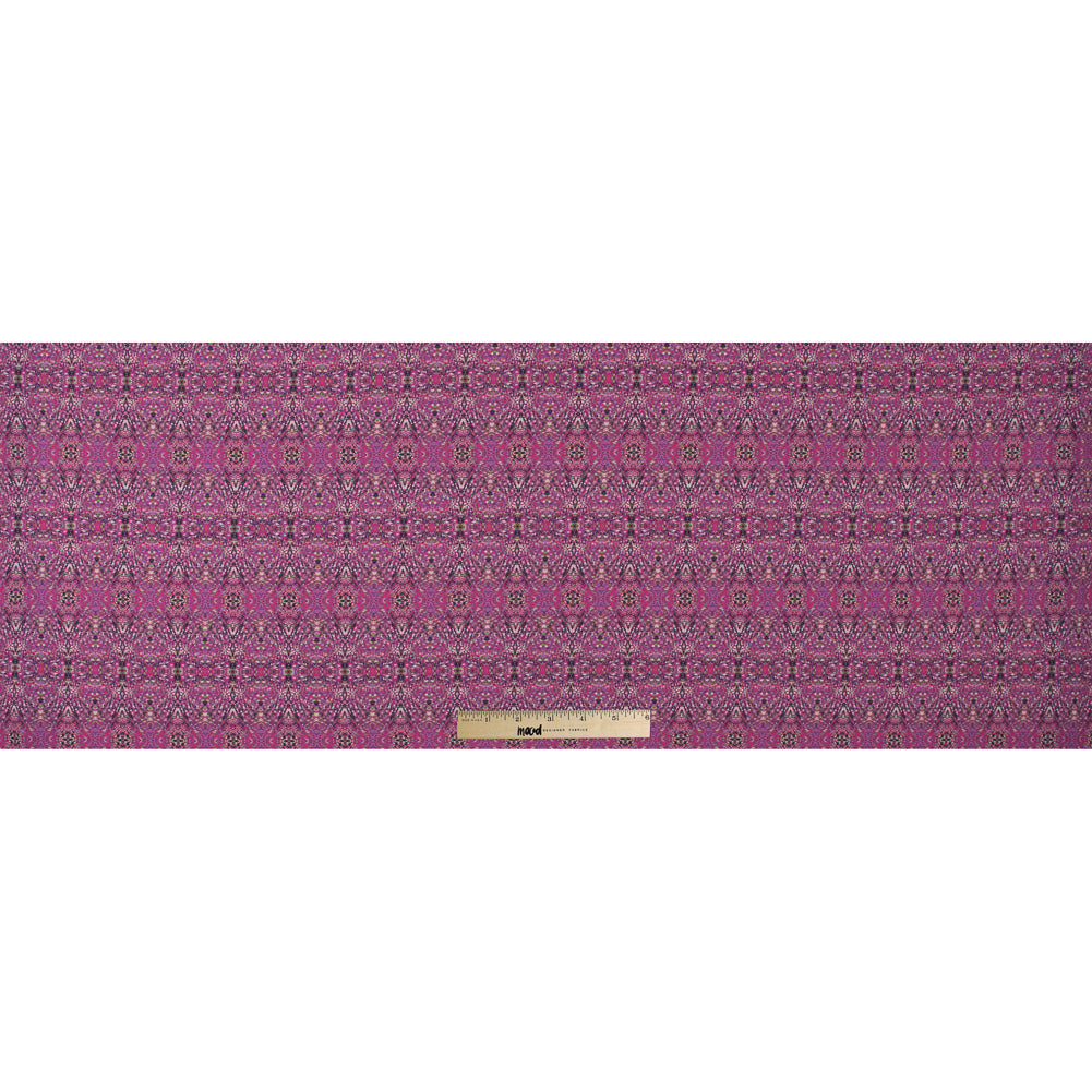Italian Pink Kaleidoscopic Digitally Printed Stretch Polyester Full
