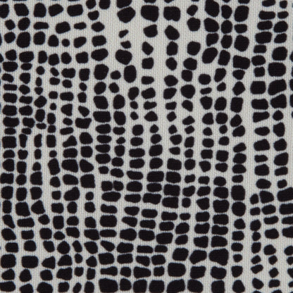 Italian Ivory Reptilian Digitally Printed Stretch Polyester Detail