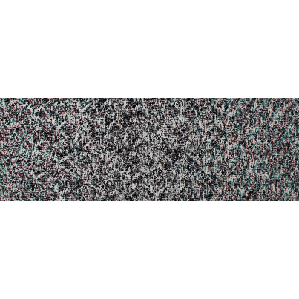 Italian Ivory Reptilian Digitally Printed Stretch Polyester Full