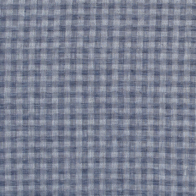 Blue Shepherd's Check Cotton Woven