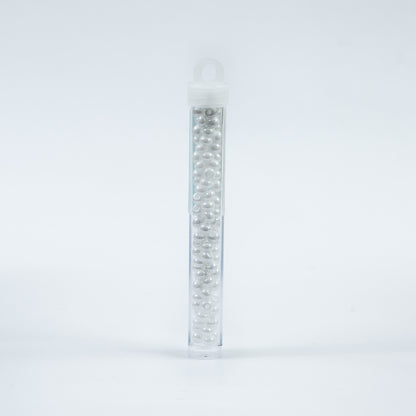 Shiny White Czech Seed Beads - Size 2 - Detail