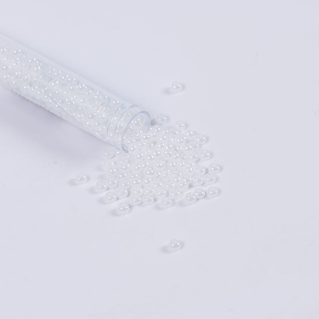 Pearl White Czech Seed Beads - Size 6