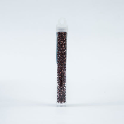 Copper Lined Amethyst Czech Seed Beads - Size 6 Detail