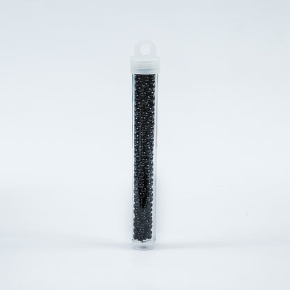 Black Opaque Czech Seed Beads - Size 6 Detail