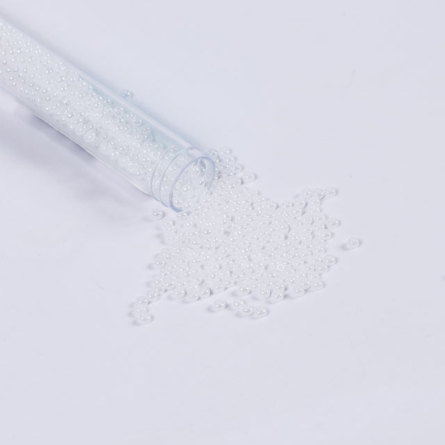 Pearl White Czech Seed Beads - Size 8