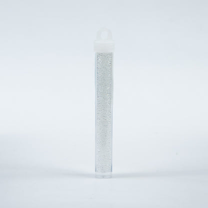 Clear Iridescent Czech Seed Beads - Size 10 Detail