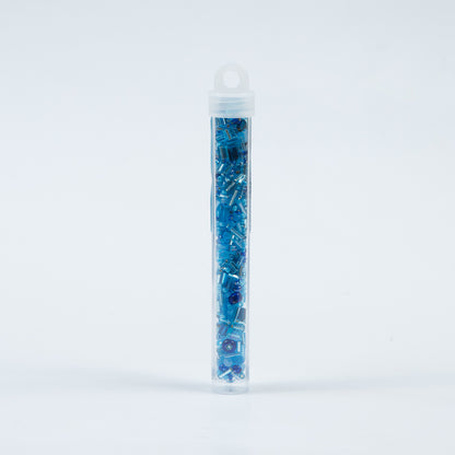 Aqua Mixed Media Beads - Size 10 Detail