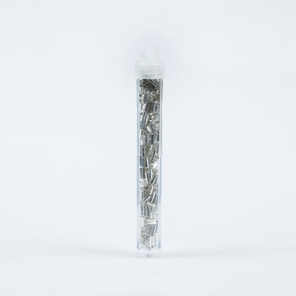 Silver Lined Crystal Czech Bugle Seed Beads - Size 3 Detail
