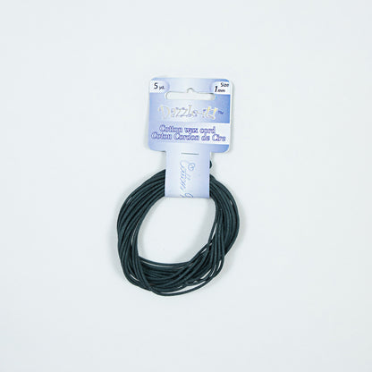Dazzle-It Light Emerald Cotton Wax Cord - 1mm
