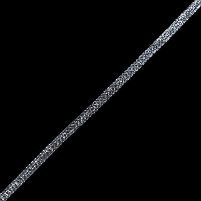 Silver Metallic Braided Trim - 0.375