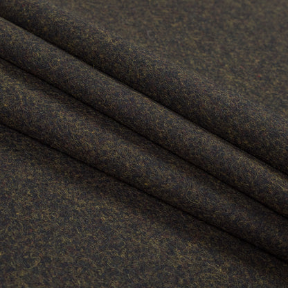 Navy Blue and Yellow Felted Wool Coating Folded