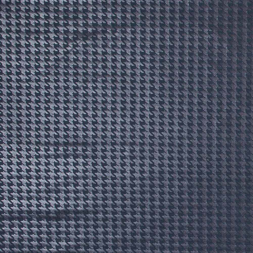 Charcoal Ponte Knit with a Houndstooth Foil