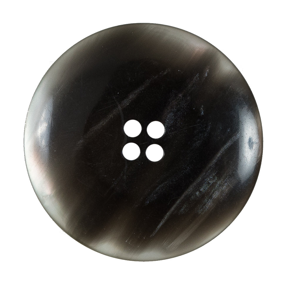 Gray Iridescent Plastic Button - 54L/34mm Detail