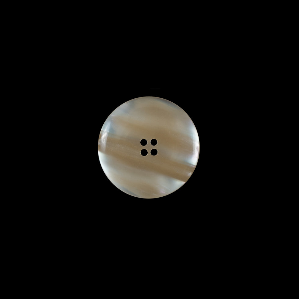 Beige Iridescent Plastic Button - 20L/12.5mm Detail