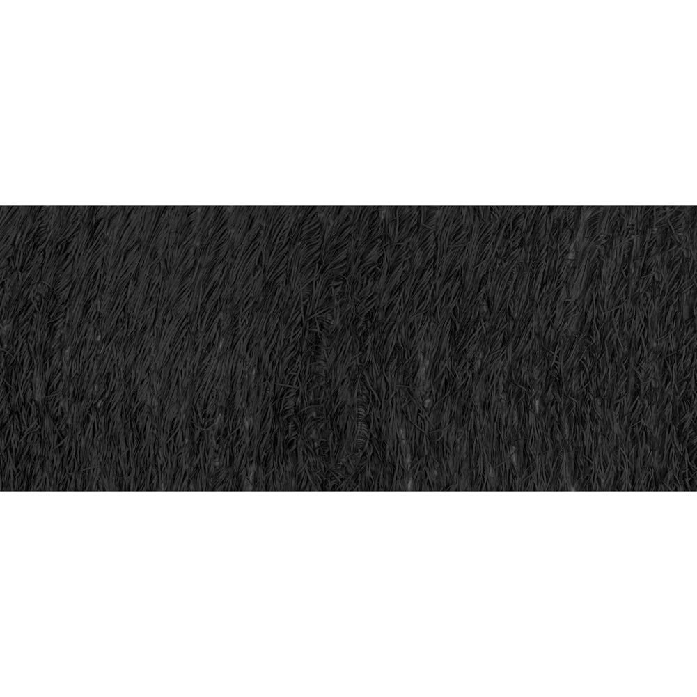 Black Chiffon Fringe Fabric - Folded