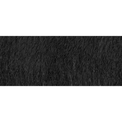 Black Chiffon Fringe Fabric - Folded