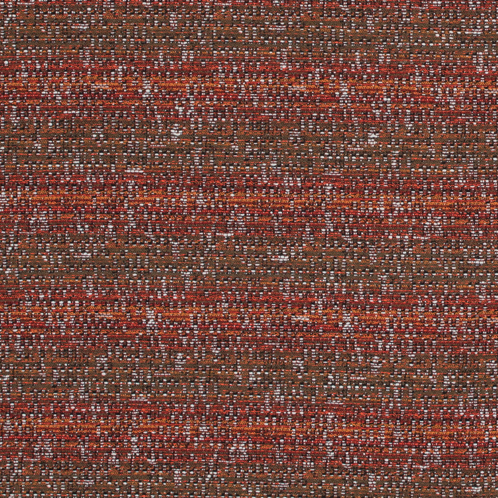 Red, Orange and Brown Cotton Tweed