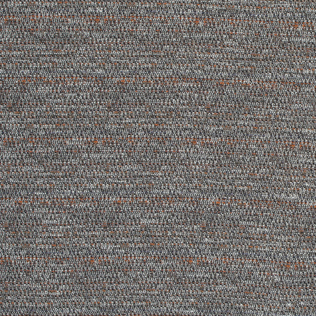 Truffle, Orange and White Cotton Tweed