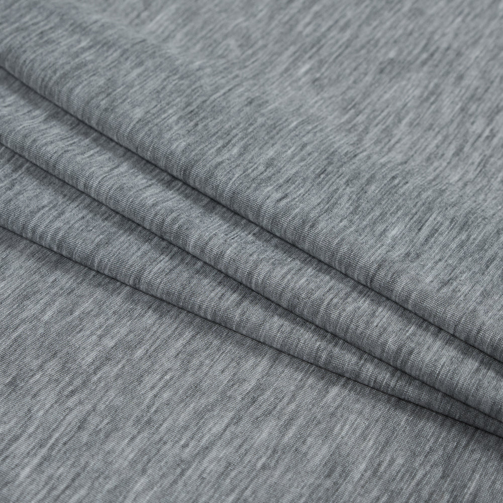 Light Heathered Gray Rayon Jersey - Folded