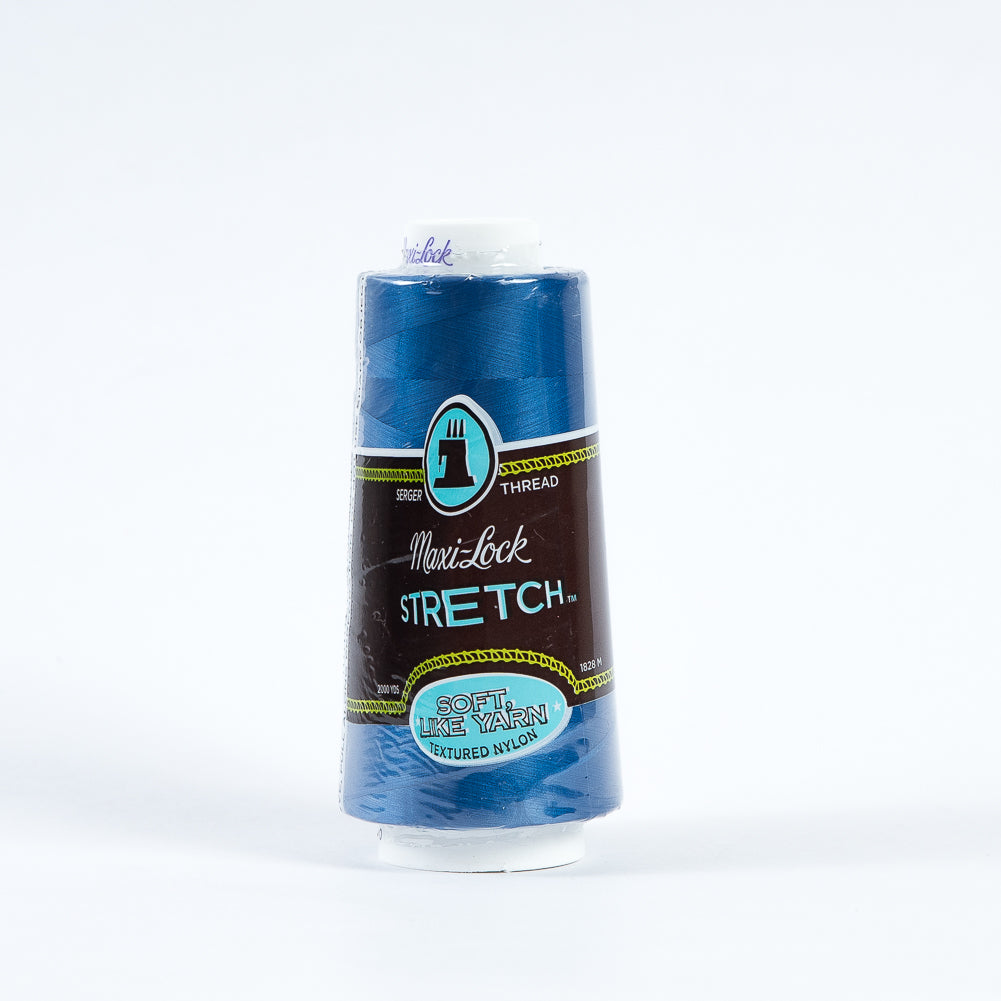 Maxi-Lock Stretch Serger Thread 2000yds - Blue