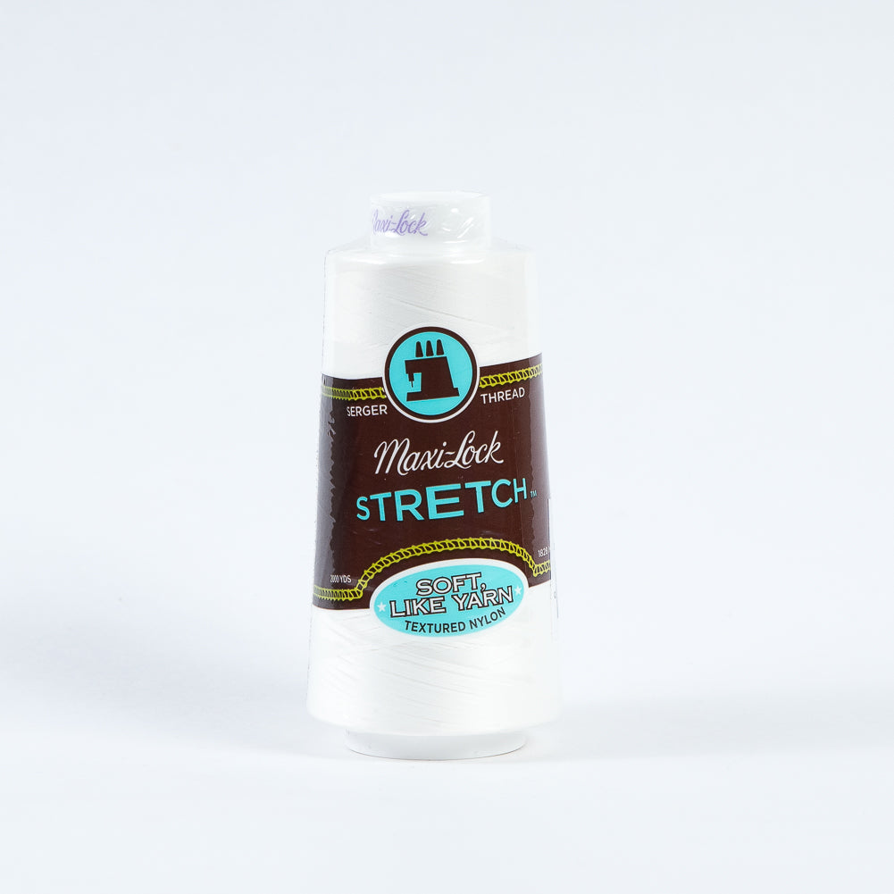 Maxi-Lock Stretch Serger Thread 2000yds - White