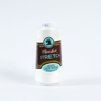 Maxi-Lock Stretch Serger Thread 2000yds - White