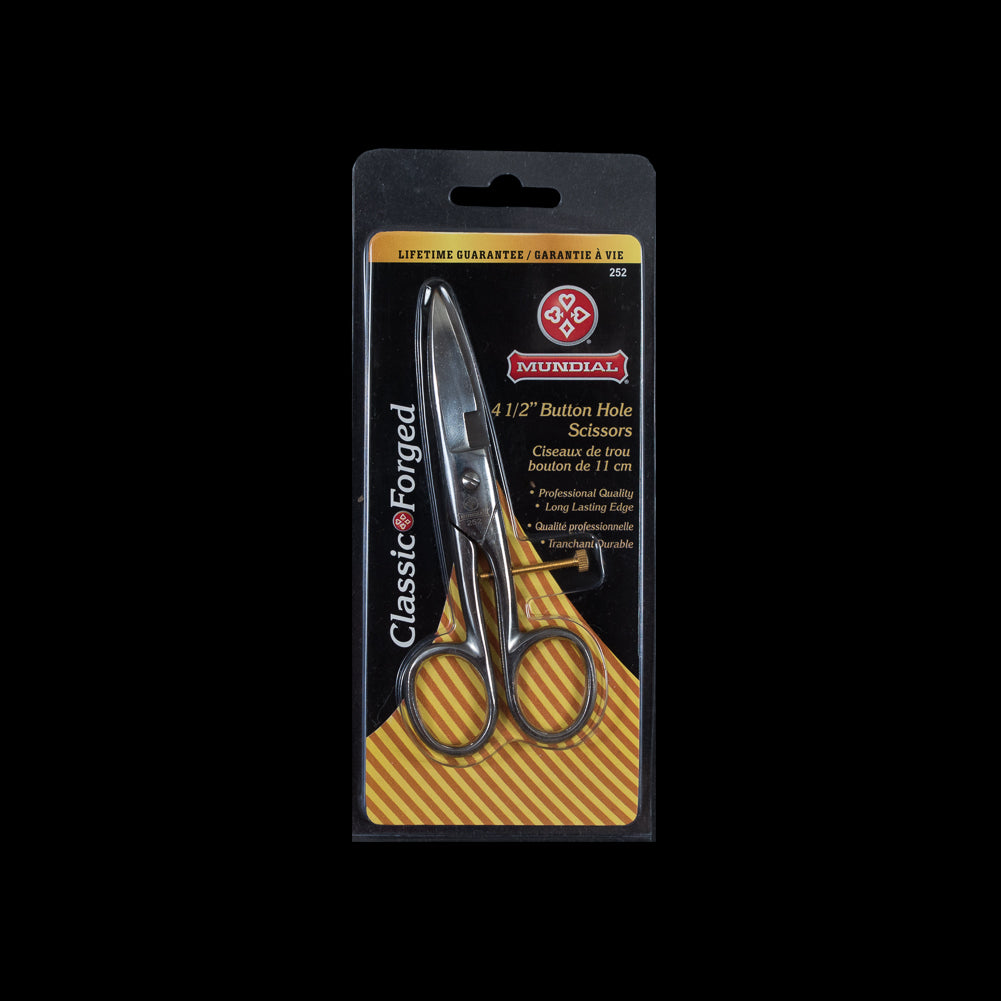 Mundial Buttonhole Scissors - 4.5